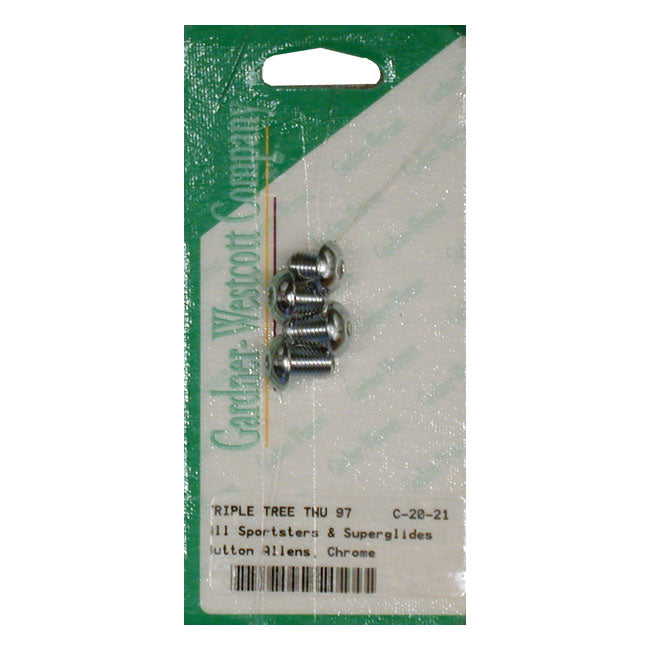 Gardner-Westcott Triple Tree Side Bolt Set. Button Head – 1952–1987 XL Sportster; FX; FXR…