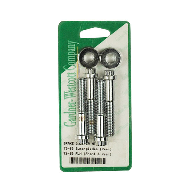 Gardner-Westcott Caliper Bolt Kit, Banana. 12-Point – Front: 1973 XL Sportster; FX; 1972–1984…