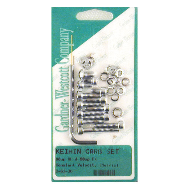 Gardner-Westcott Keihin CV Floatbowl Mount Kit. Chrome Allen – 1990–2006 Big Twin; 1988–2006 XL…