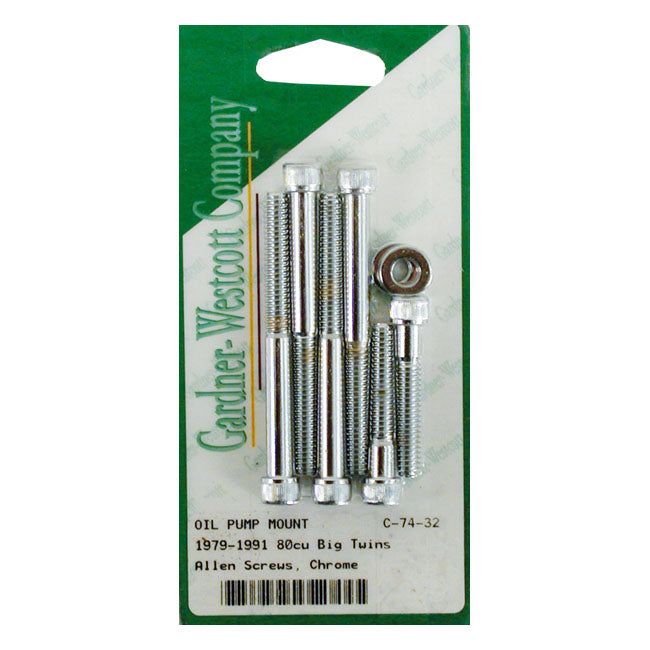 Gardner-Westcott Allen Bolt, Oil Pump Mount Kit – 1979–1991 Big Twin