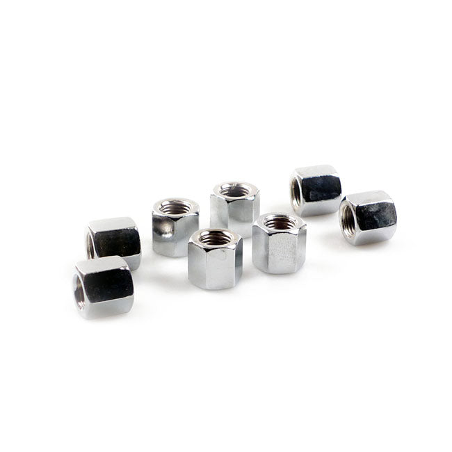 Gardner-Westcott Cyl. Base Nut Kit, Hex. Chrome – 1952–1985 K; XL Sportster & All…