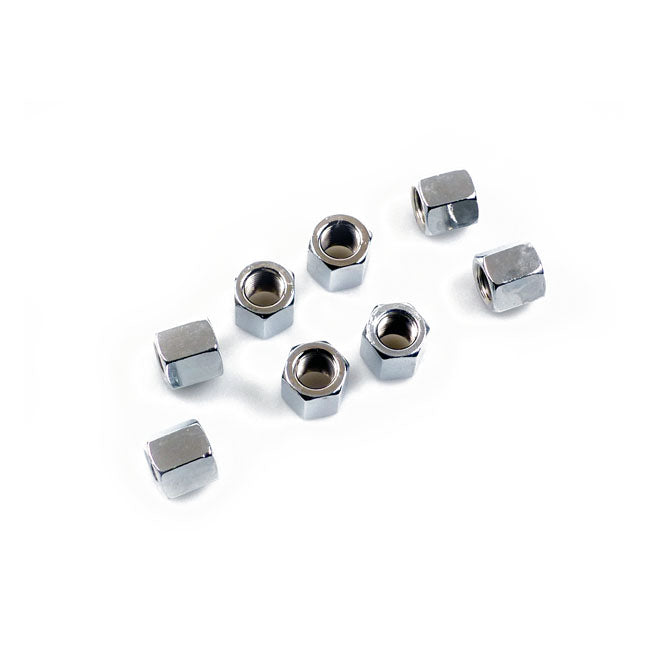 Gardner-Westcott Cyl. Base Nut Kit, Hex. Chrome – 1952–1985 K; XL Sportster & All…