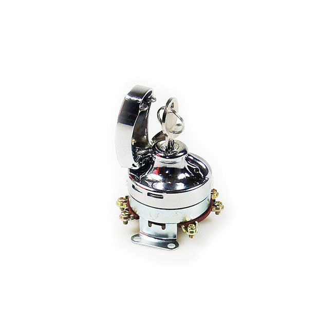 MCS FL Style Ignition Switch, ''Electronic''. Flat Key. Chrome – 1973–1995 FL; FX; FXWG Models with Dual…