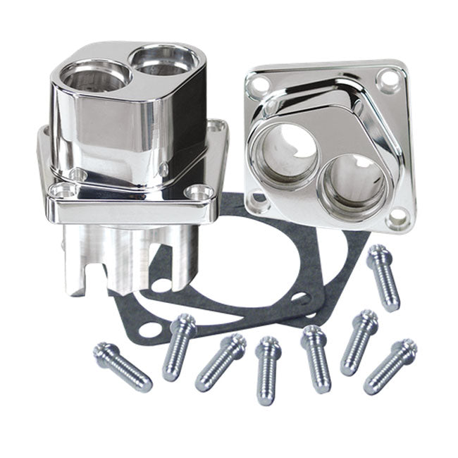 S&S 84-99 Billet Tappet Block Set Front/Rear. Polished – 1984–1999 Evo Big Twin
