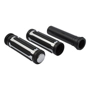 MCS Handlebar Grip Set, Cushion Stripe – 2008–2025 H-D with E-throttle