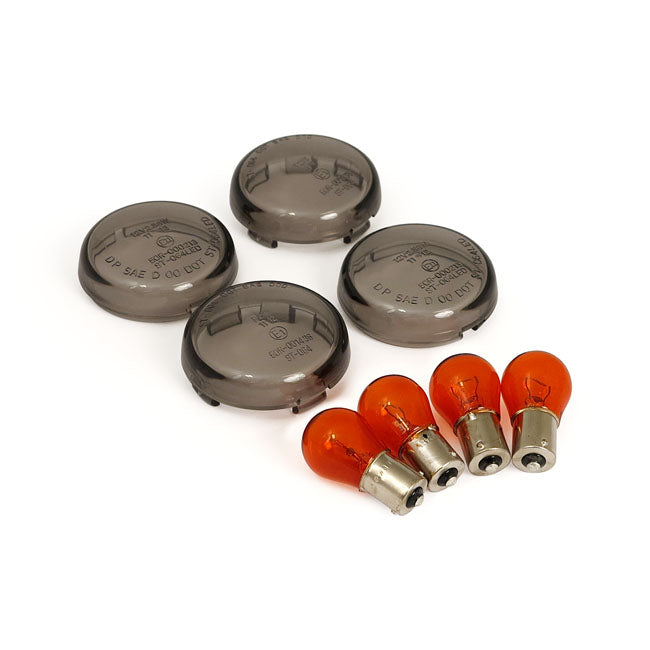 MCS Bullet Turn Signal Lens Kit, Smoke – 2002–2017 V-Rod