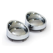 MCS Turn Signal Lens Set with Visor. Mirror Light Smoke Lens – 2000–2023 H-D with Bullet Turn Signals…
