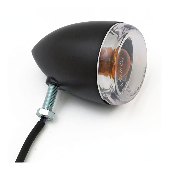 MCS Late-style Turn Signal Assembly. Rear. Matte Black