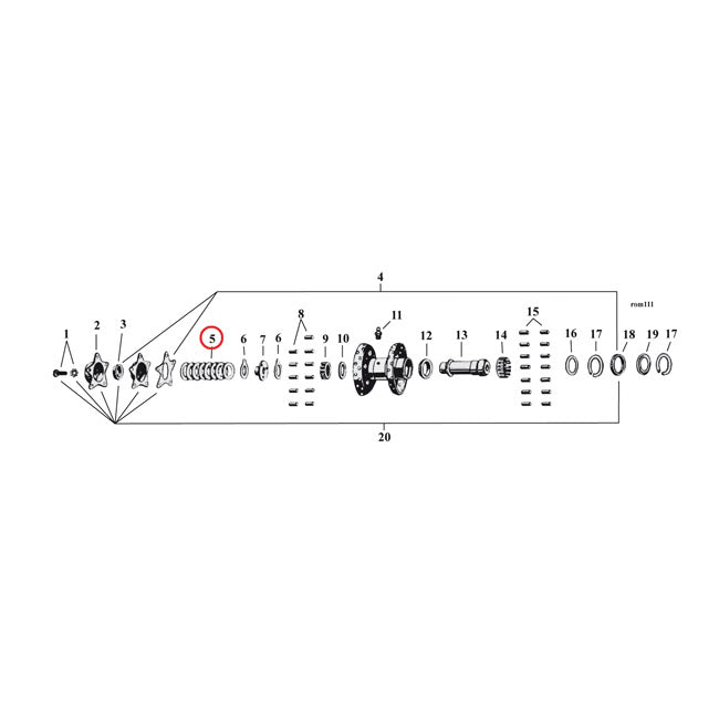 MCS Star Hub, Adjustment Shims .002" – 1936–1966 Big Twin