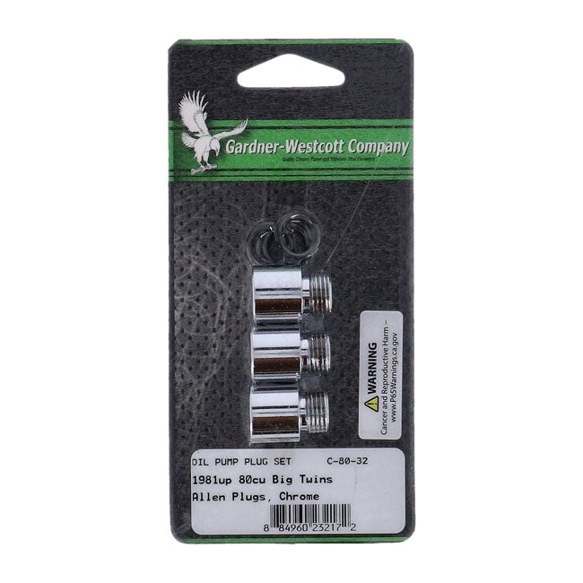 Gardner-Westcott Oil Pump and Crankcase Plug Set – 1981–1999 Big Twin