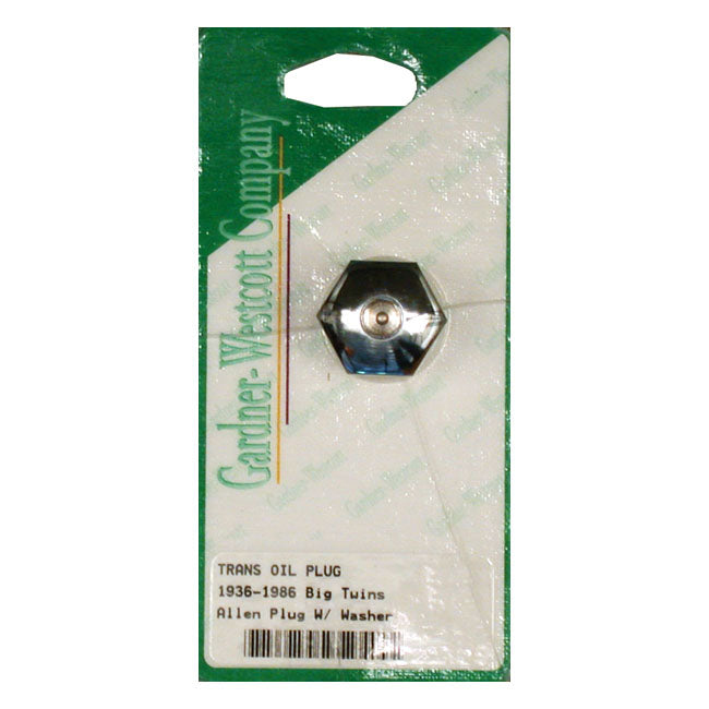 Gardner-Westcott Transmission Fill Plug. Allen Head – 1936–1986 4-Speed Big Twin