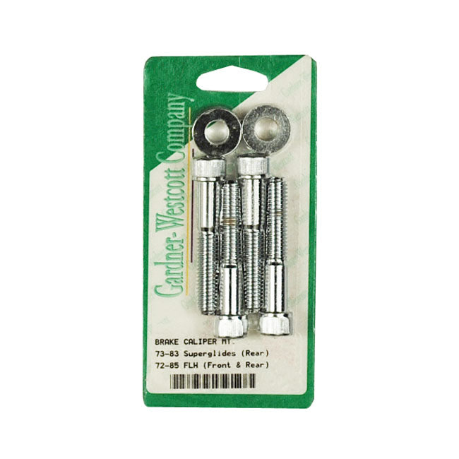 Gardner-Westcott Caliper Bolt Kit, Banana. Allenhead – Front: 1973 XL Sportster; FX; 1972–1984…
