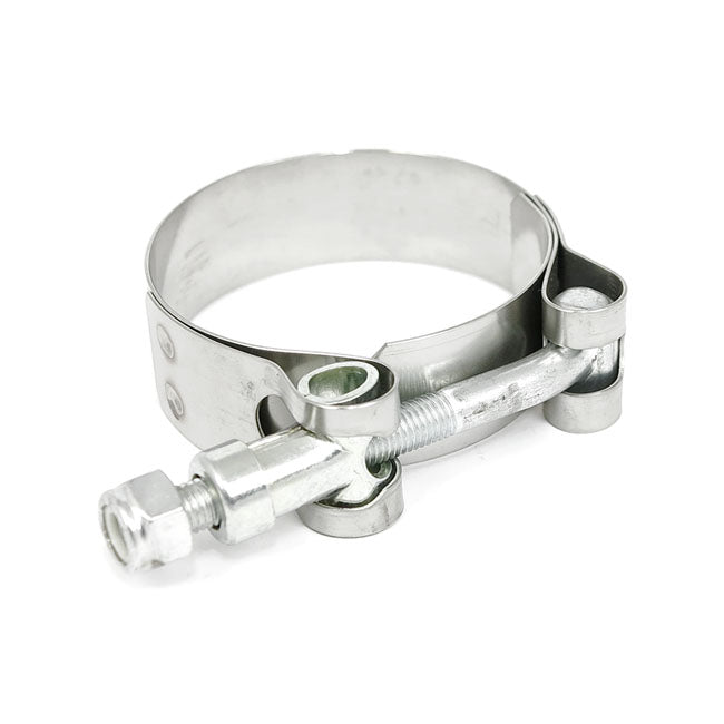 Paughco Panhead Custom Header Clamps Stainless Steel – 1948–1965 Panhead