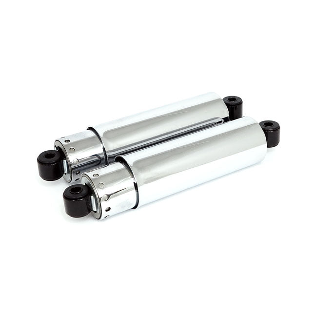 MCS Shock Absorbers 12", Full Cover. Chrome – 1973–1986 4-Speed FL; FX; FXWG (Excl…