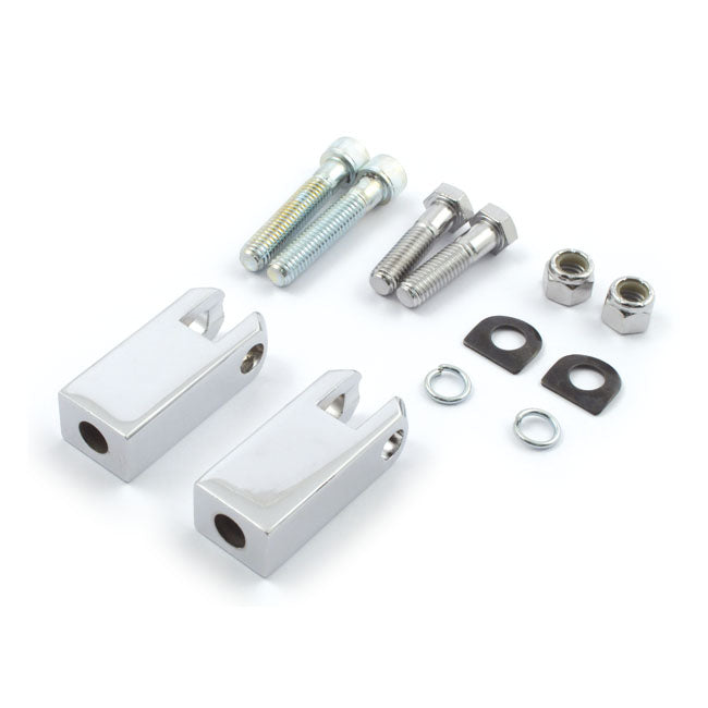 MCS OEM Style XL Passenger Peg Brackets. Chrome – OEM 50610-86T – 1982–2003 XL Sportster