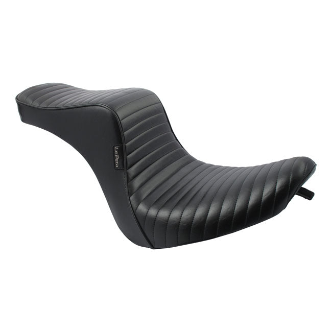 Le Pera Cherokee 2-Up Seat. Pleated – 2006–2017 Softail with 200 mm Rear Tyre