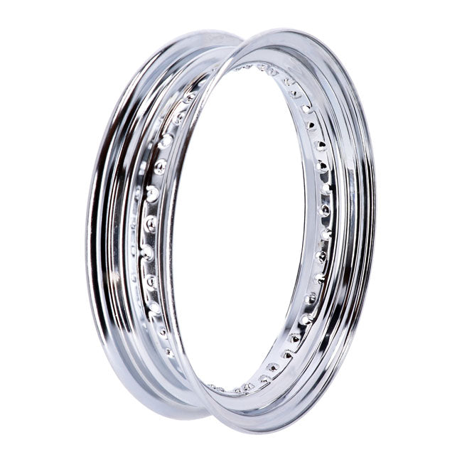 MCS Chrome Dropcenter Rim, 3.00 x 16