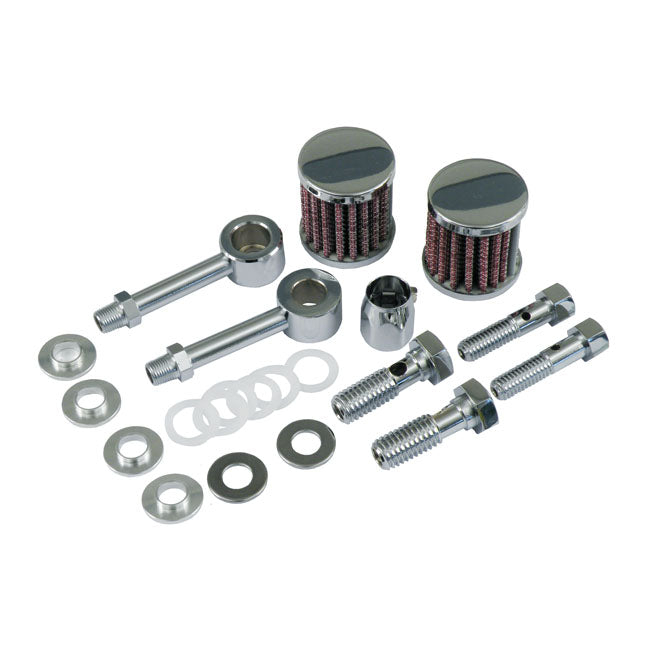MCS Dual Mini ''Power Filter'' Breather Kit – 1993–2024 Big Twin