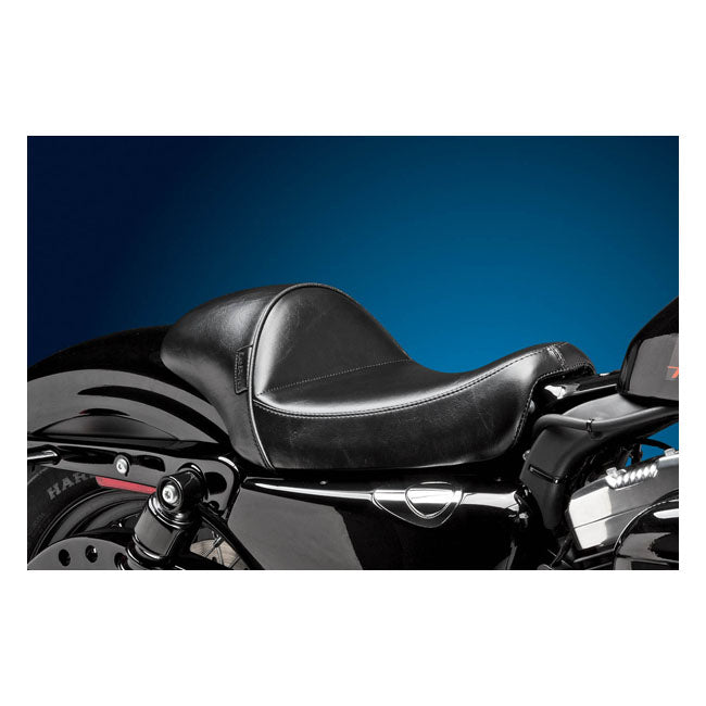 Le Pera Stubs Cafe Solo Seat. Black, Smooth – 2004–2022 XL Sportster