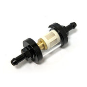 MCS Clear-view Fuel Filter, 1/4" ID. Black – Universal