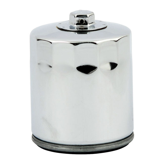 MCS Spin-on Oil Filter with Top Nut. Chrome – 2002–2017 V-Rod