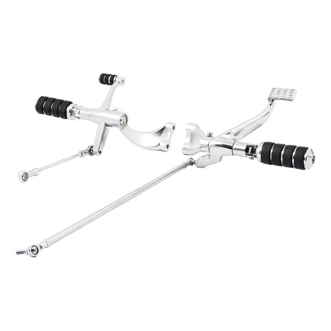 MCS Evo XL Forward Control Kit. ISO Pegs. Chrome – 2004–2013 XL Sportster with Rubber…
