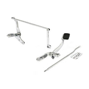 MCS Dyna Forward Control Assembly. Chrome – 1991–2017 Dyna with Mid-controls