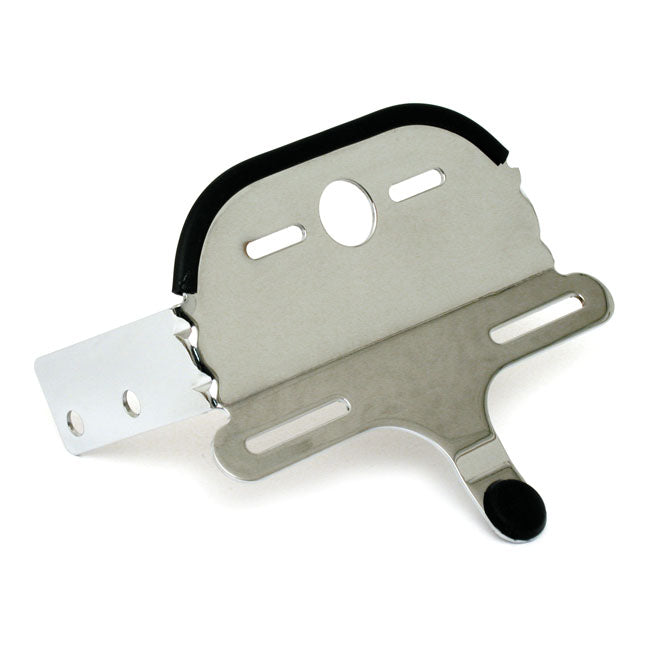 MCS Custom Fat Bob Taillight Bracket. Chrome. 7" Wide – 1980–1986 FXWG; 1984–1999 FXST