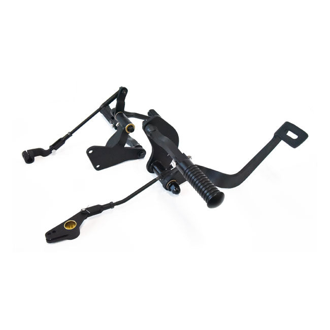 MCS Evo XL Forward Control Kit. O-Ring Pegs. Matte Black – 1991–2003 5-Speed XL Sportster