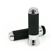 MCS Cobra, Billet Aluminum Grips. Chrome – 2008–2025 H-D with E-throttle