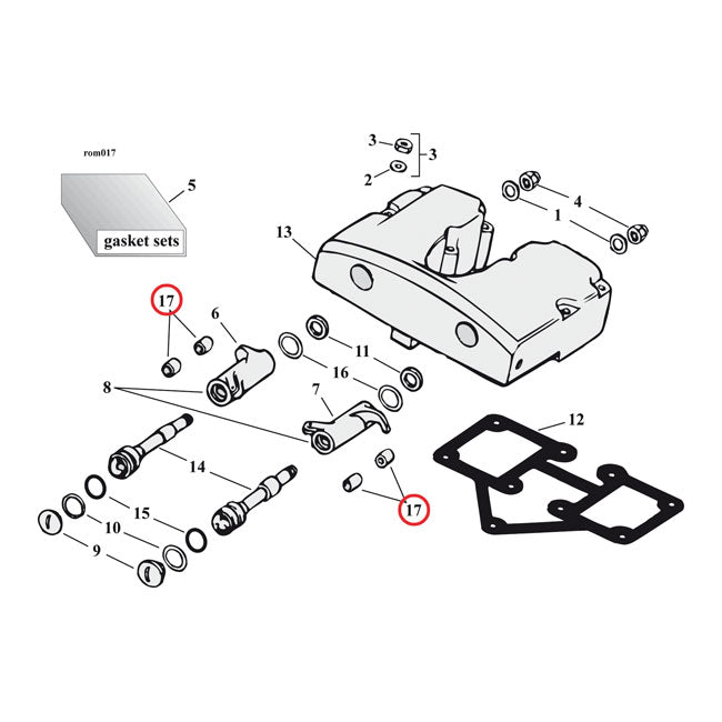 Jims Rocker Arm Bushing Set – 1966–1984 Shovelhead; 1957–1985 XL…
