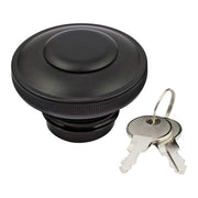 MCS Gas Cap Vented with Lock, Black – 1996–2018 H-D