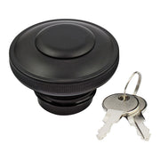 MCS Gas Cap Vented with Lock, Black – 1983–1995 H-D