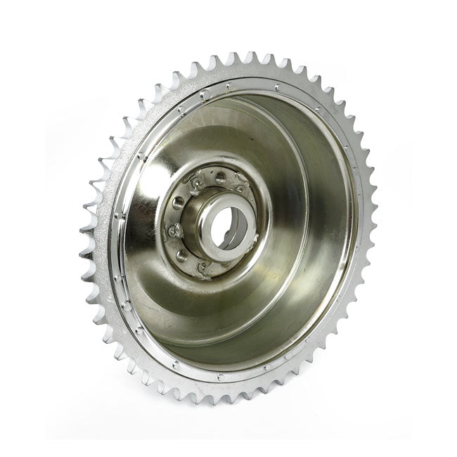 MCS 58-62 B.T. Rear Brake Drum & Sprocket. Chrome – 1958–1962 Big Twin