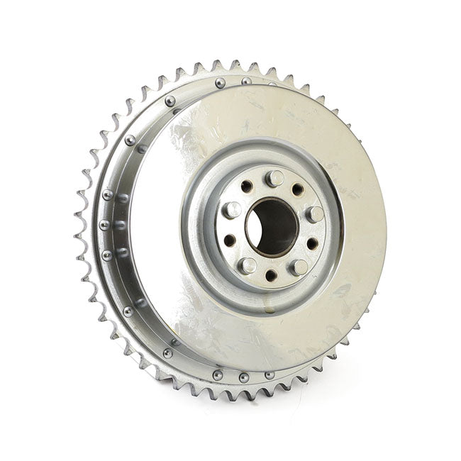 MCS 67-72 B.T. Rear Brake Drum & Sprocket. Chrome – 1967–1972 Big Twin