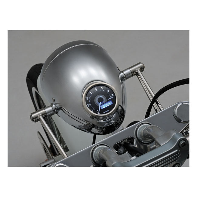 MCS Bracket for ''Vintage'' Headlamp. 41 mm Fork Tubes. Polished Ss