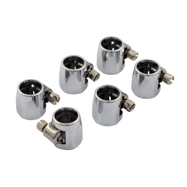 MCS Econ-o-fit Hose Clamps. 1/4". Chrome