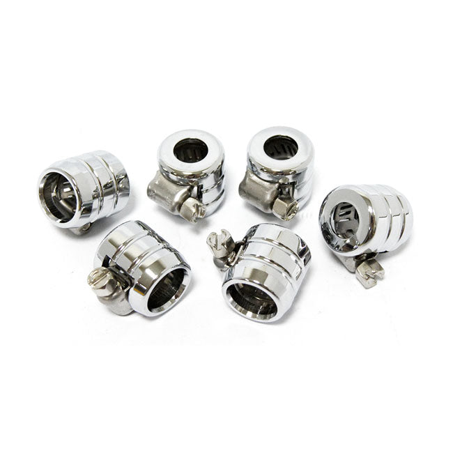MCS Smooth Hose Clamps, 1/4". Chrome Grooved