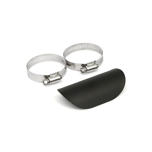 MCS Universal Smooth Heat Shield 4" Long Black – 1-3/4" Exhaust Pipes