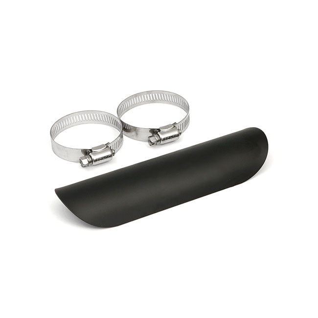 MCS Universal Smooth Heat Shield 7" Long Black – 1-3/4" Exhaust Pipes