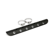 MCS Universal Bullet Hole Heat Shield 14" Long Black – 1-3/4" Exhaust Pipes