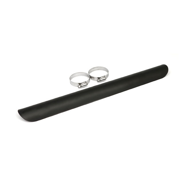 MCS Universal Smooth Heat Shield 18" Long Black – 1-3/4" Exhaust Pipes