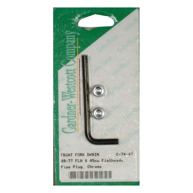 Gardner-Westcott Fork Slider & Case Drain Screw Kit – Fork Slider Drain Plug: 49-E77 FL.…