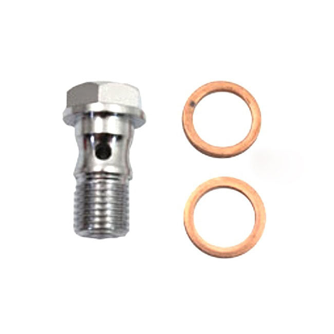 MCS Brake Banjo Bolt Hex Head with Washer, M10x1.00