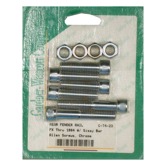Gardner-Westcott Fender Strut Mount Kit. Chrome Allen Head – 1971–1985 FX