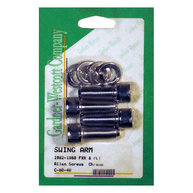 Gardner-Westcott Allen Bolt Kit, Singarm Pivot Cap Covers – 1982–1988 FXR; FLT/Touring