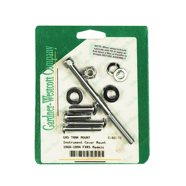 Gardner-Westcott Gas Tank Mount Kit. Allen. Chrome – 1988–1994 FXRS