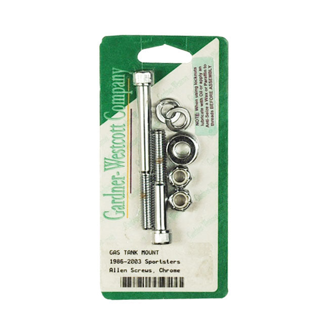 Gardner-Westcott Gas Tank Mount Kit. Chrome Allen – 1986–2003 XL Sportster