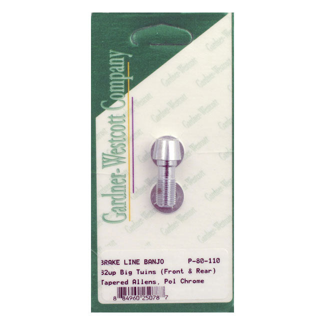 Gardner-Westcott Brake Banjo Bolt Tapered Allenhead 3/8-24