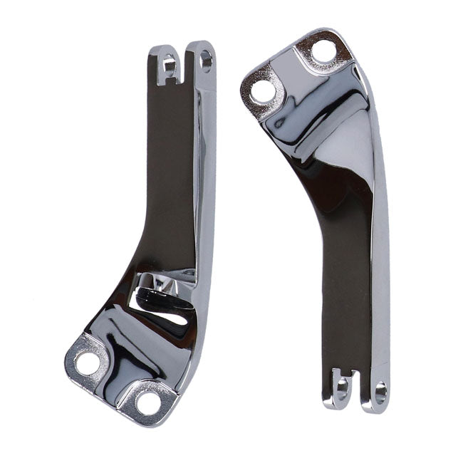 MCS Dyna Passenger Foot Peg Mount Bracket Kit. Chrome – 2006–2017 Dyna